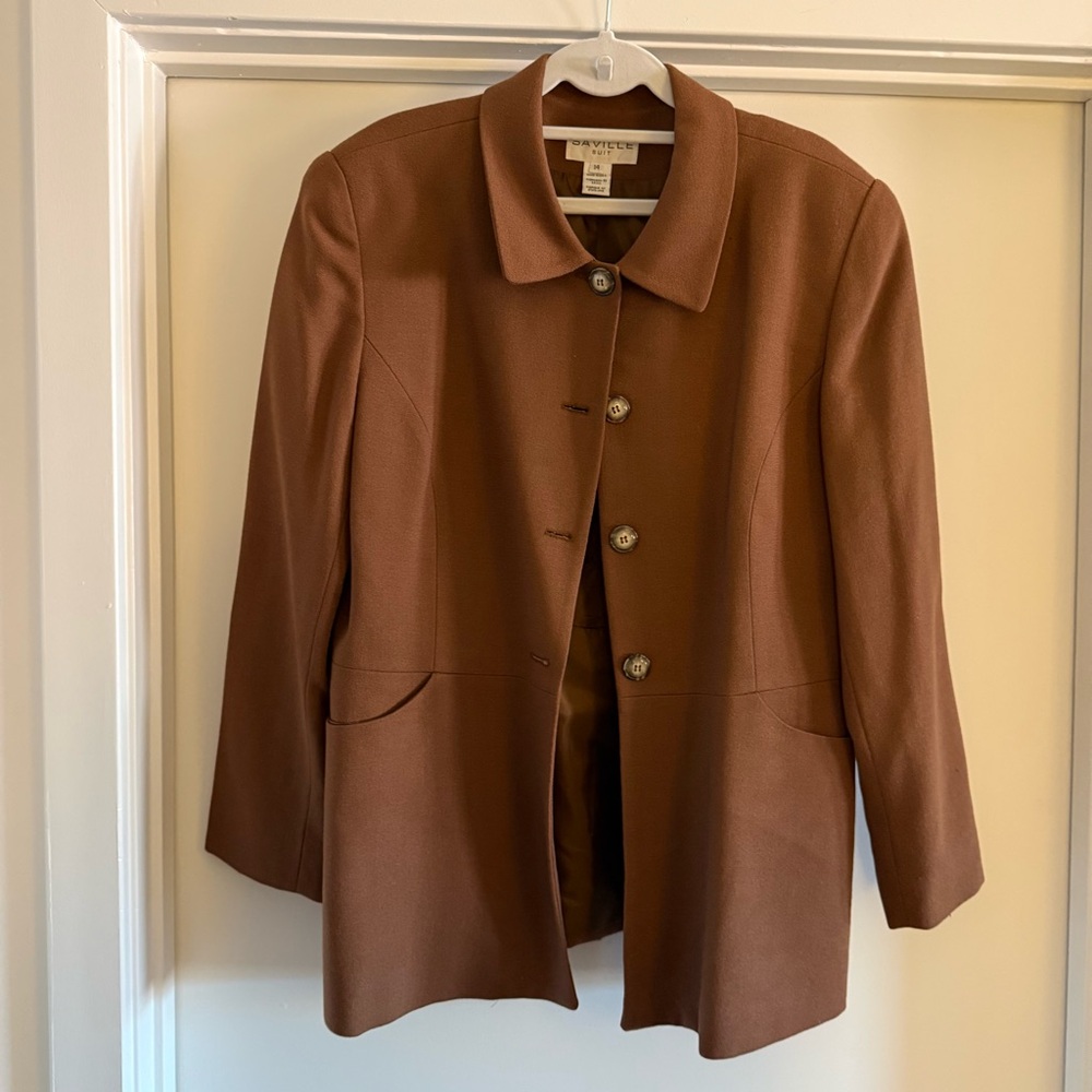 Vintage brown wool blazer